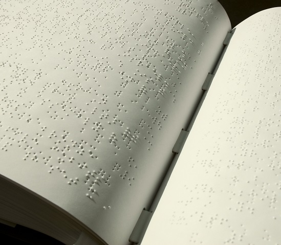 book with braille